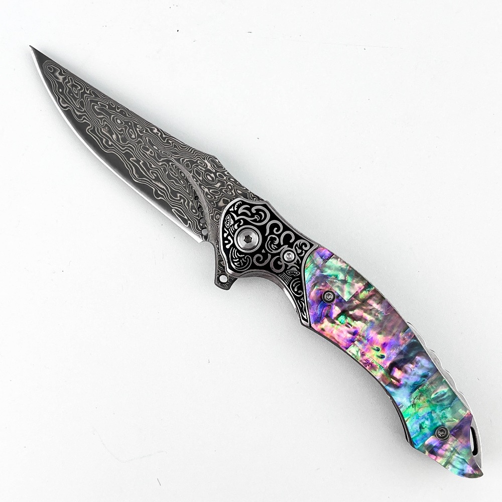 Vintage Collectible Pocket Knives - Nieuw vintage Damascus patroon vouwmes met