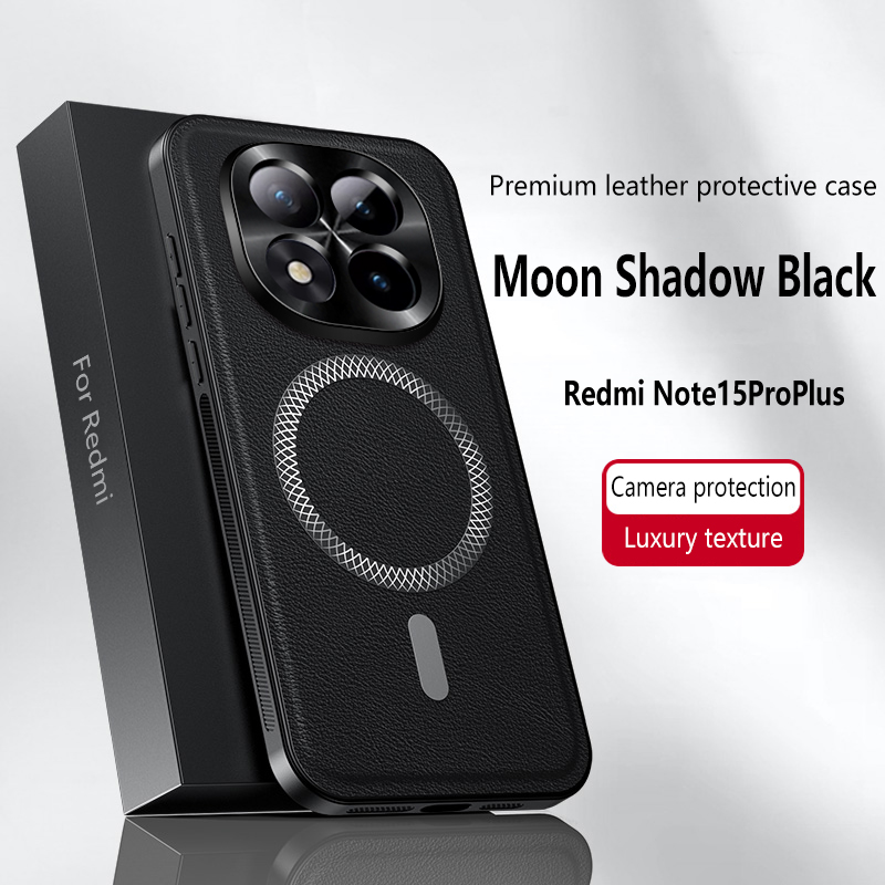Camera Leather Case - Magnetische hoes voor Redmi Note 12