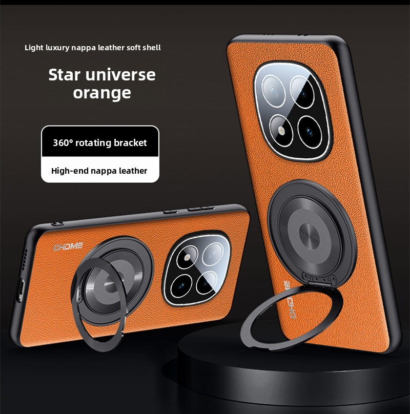 Camera Leather Case - Leren siliconen zachte telefoonhoes voor Xiaomi