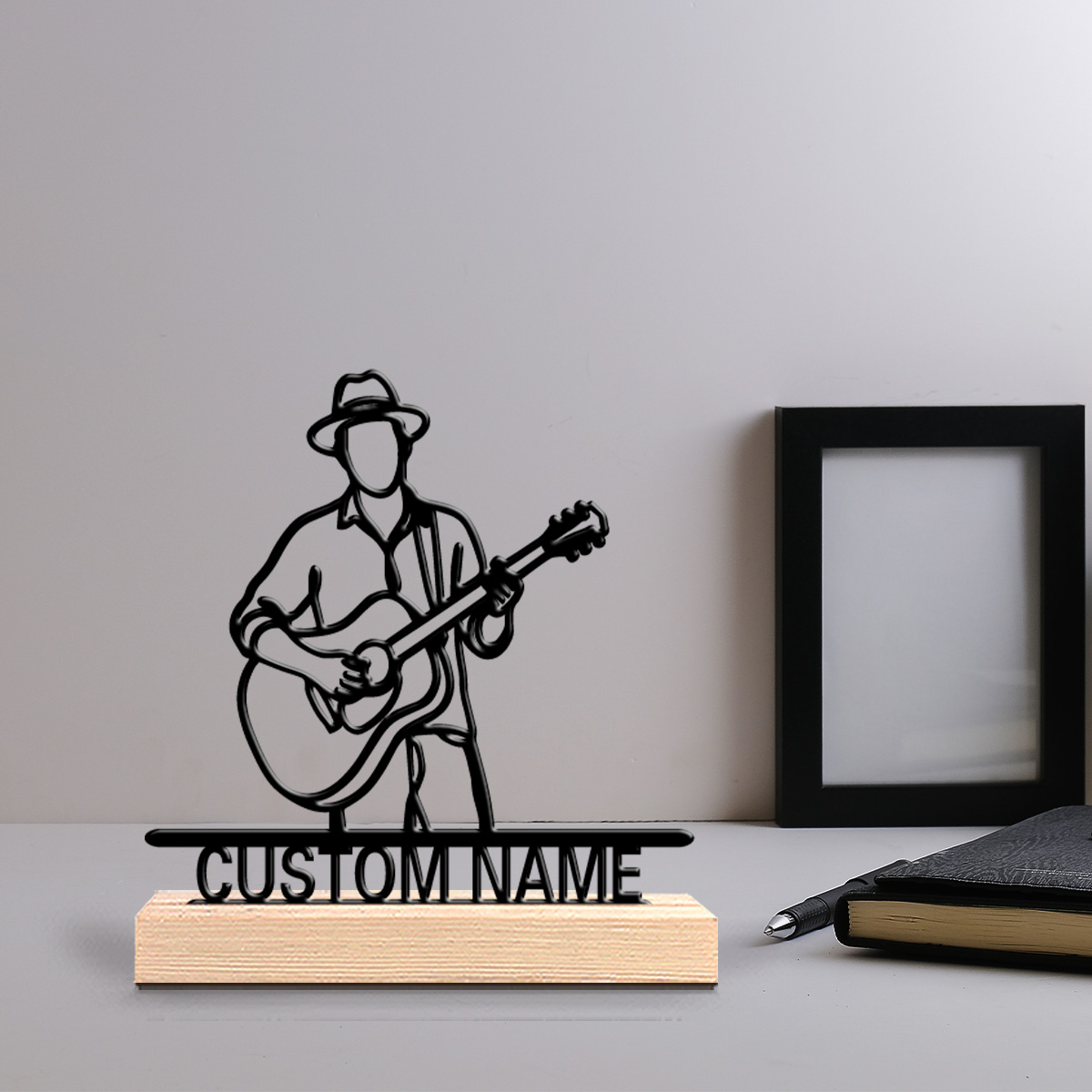 Vintage Collector - 1pc Cartoon Gepersonaliseerde Aangepaste gitaar Houten