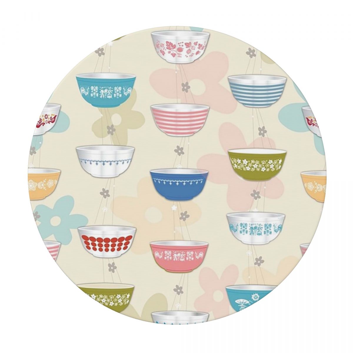Vintage Collectible Pyrex - Vintage Pyrex Bowls Collection waterdicht rond