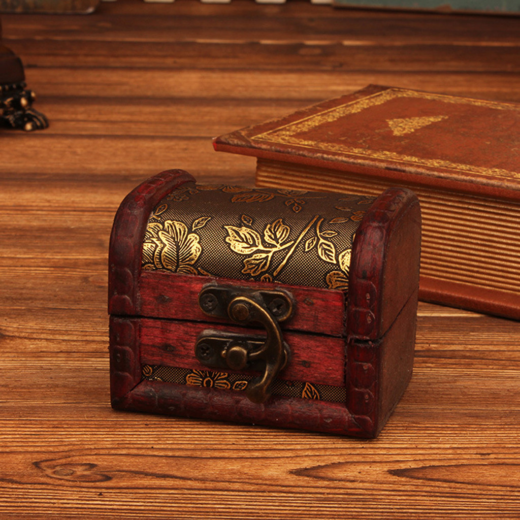Vintage Collector - Chinese stijl vintage houten sieradendoos met
