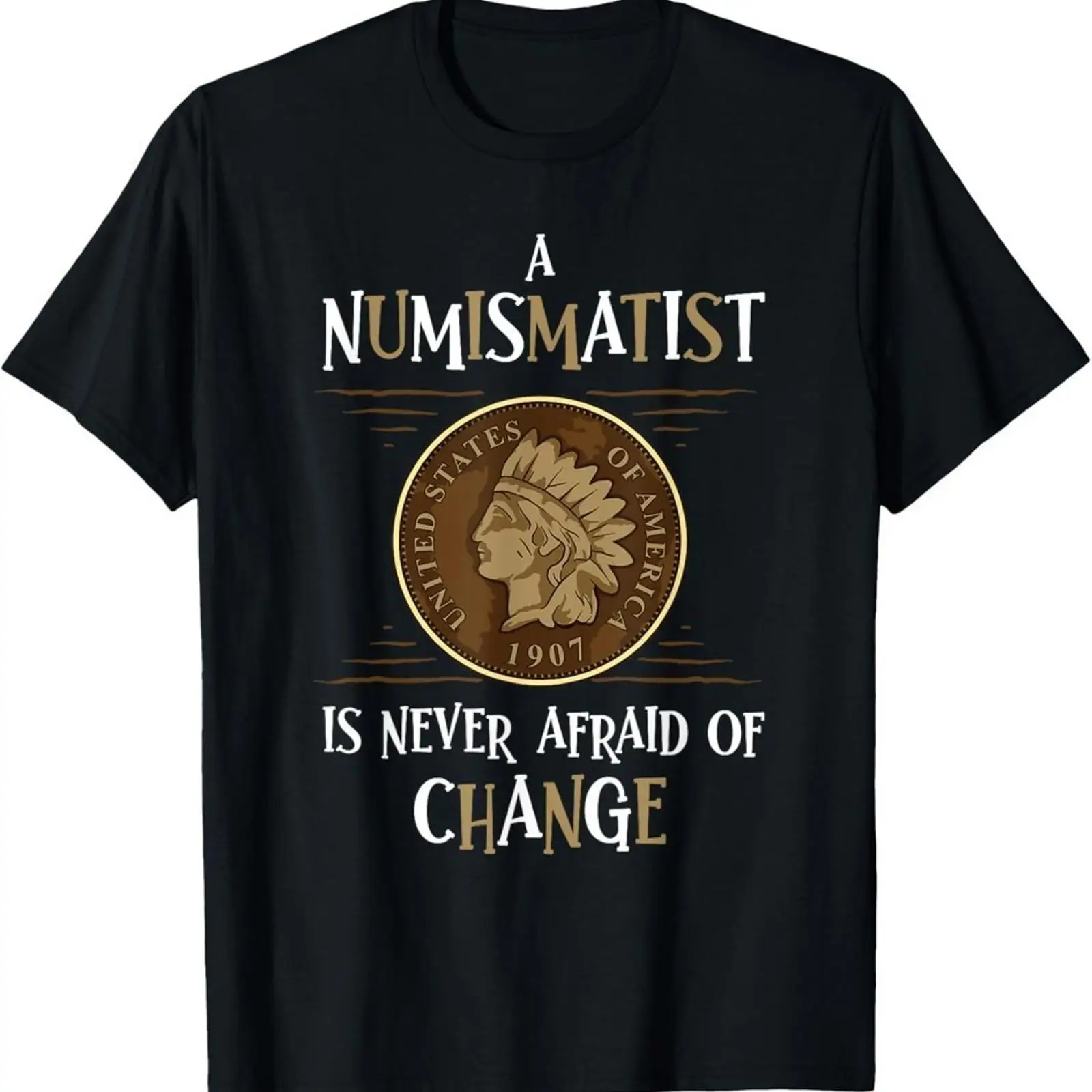 Collectible Vintage T Shirts - Muntverzamelen Design Grappig Numismatiek Zwart T-shirt