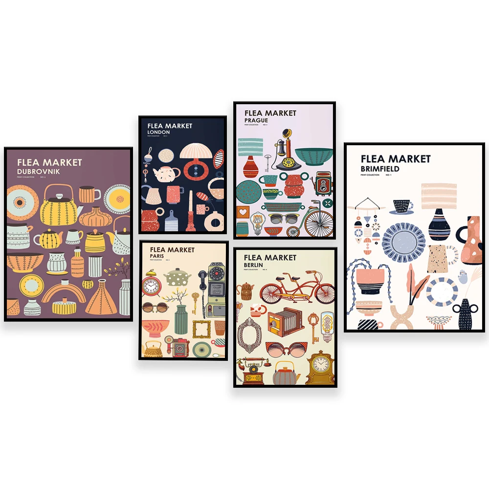 Vlooienmarkt Printcollectie -  - Vintage Collectible Market recensie en prijs