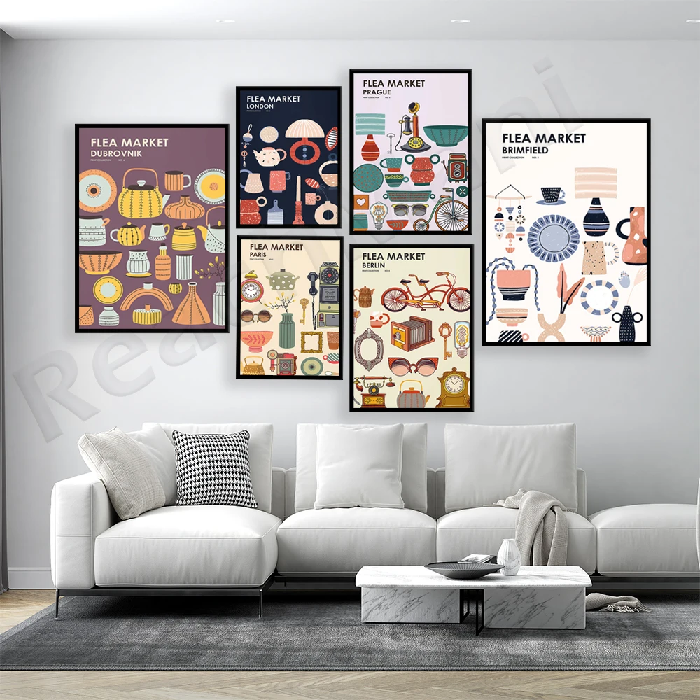 Vlooienmarkt Printcollectie -  - Vintage Collectible Market recensie en prijs