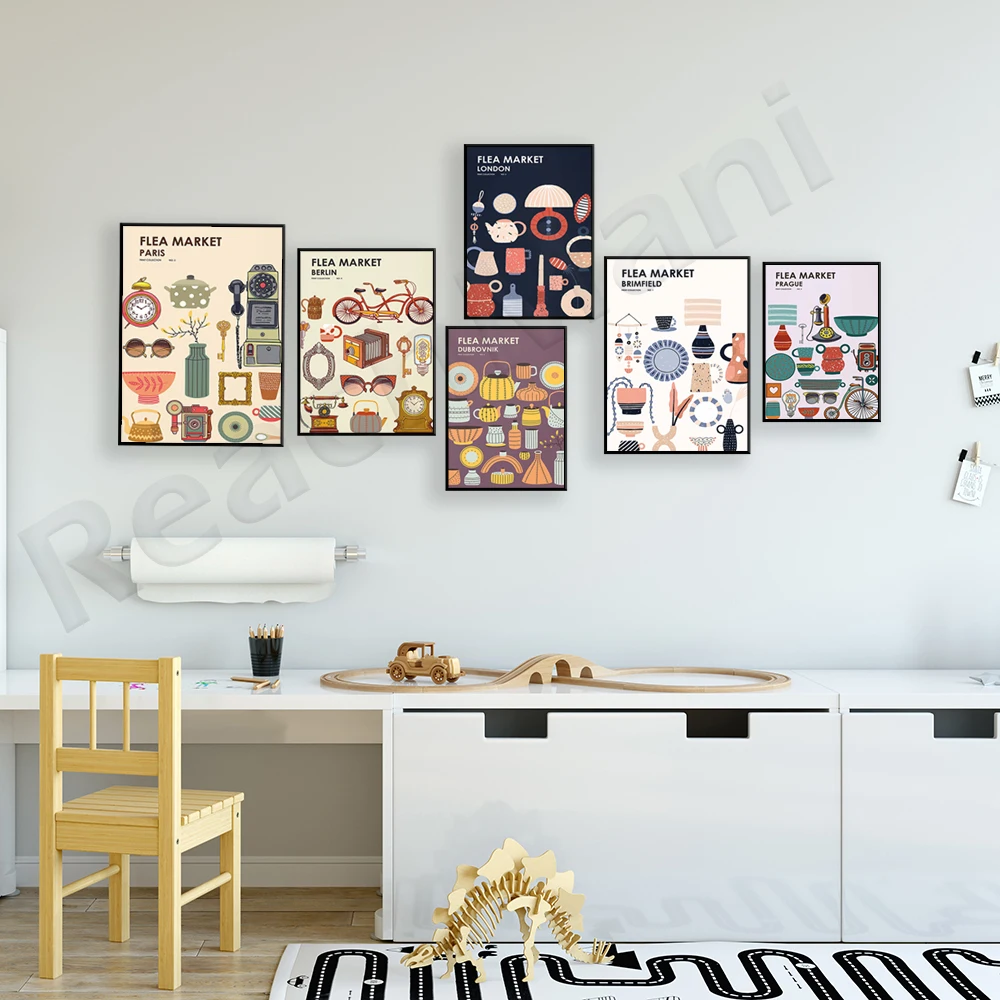 Vlooienmarkt Printcollectie -  - Vintage Collectible Market recensie en prijs