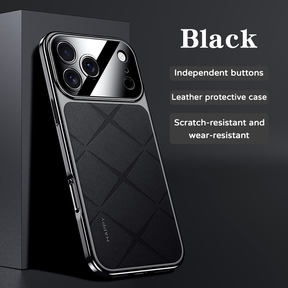 Frame Lederen Plating Voor iPh - Camera Leather Case recensie en prijs