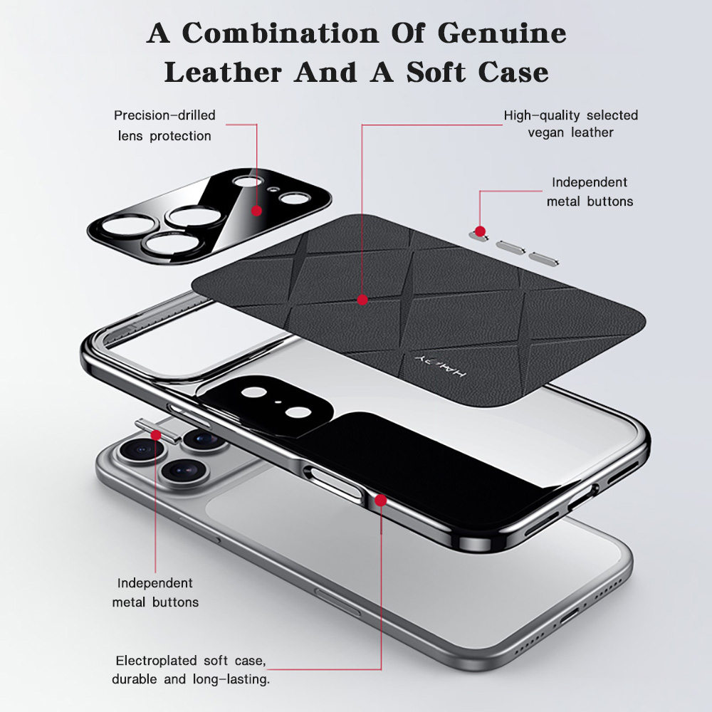 Frame Lederen Plating Voor iPh - Camera Leather Case recensie en prijs
