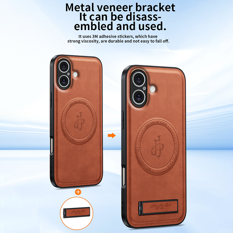 Luxe lederen standaard telefoo - Camera Leather Case recensie en prijs