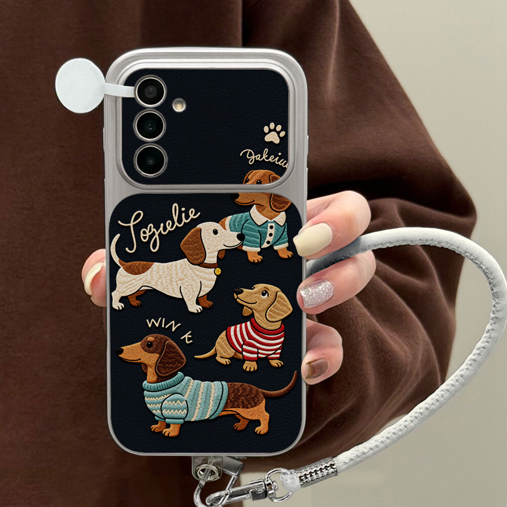 Cartoon Dachshund Telefoonhoes - Camera Leather Case recensie en prijs