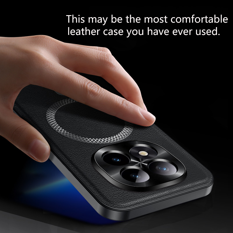 Magnetische hoes voor Redmi No - Camera Leather Case recensie en prijs