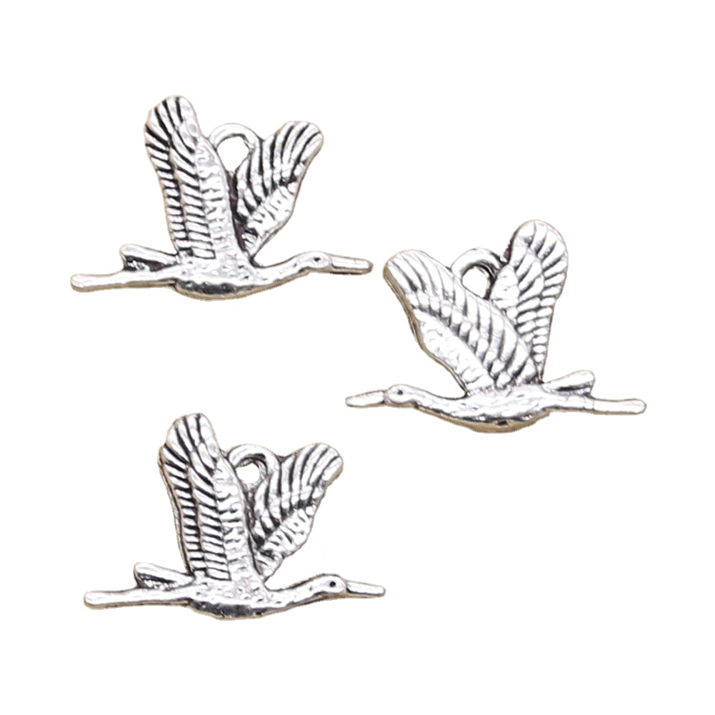12Pcs Charms Wilde Gans Vogel  - Vintage Collector recensie en prijs