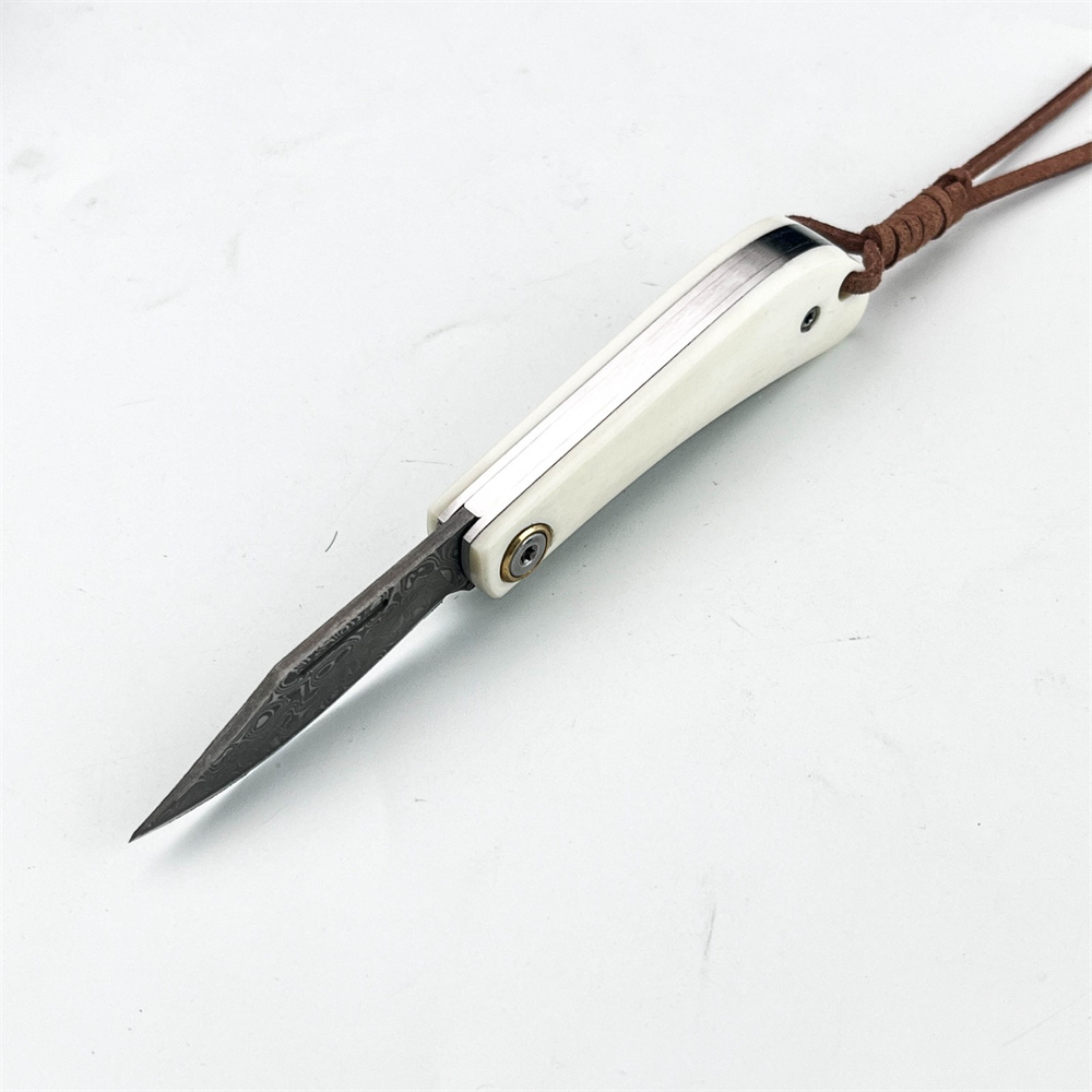Compact vintage EDC Damascus v - Vintage Collectible Pocket Knives recensie en prijs